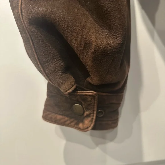 Adventure Bound by Wilson’s Men's Brown Leather Jacket